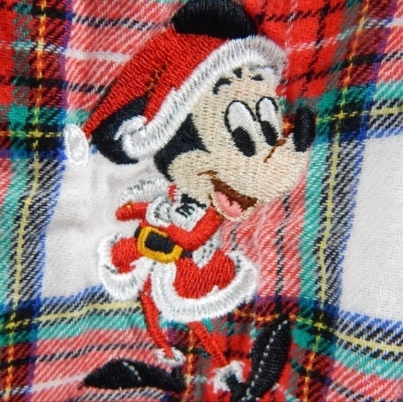 Disney Store Mickey Mouse Plaid Christmas Robe - Picture 4 of 4